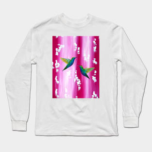 Pink 3 Long Sleeve T-Shirt